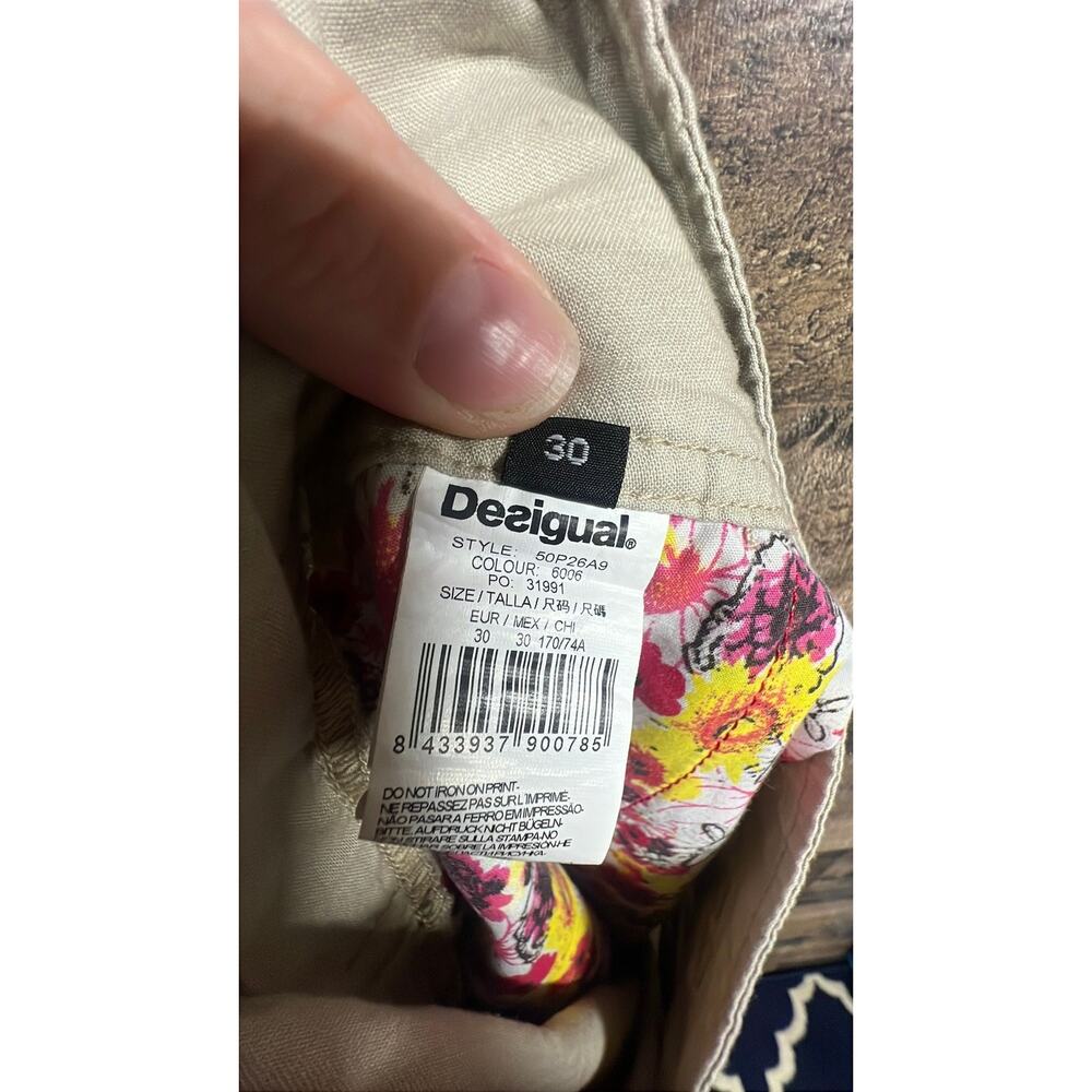 Desigual Y2K embroidered butterfly harem pants size 30 - Picture 7 of 8
